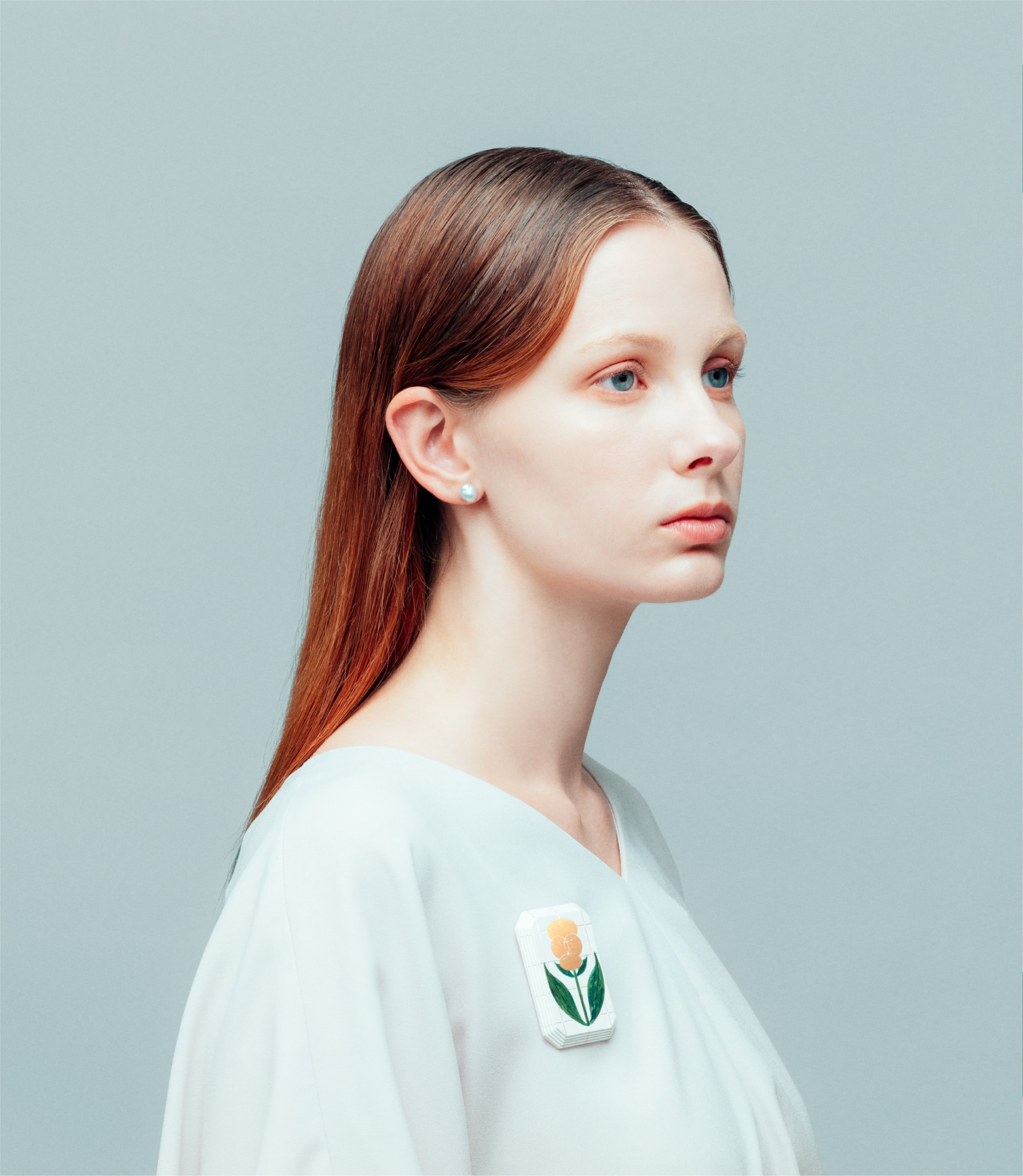 紙―層―ブローチ